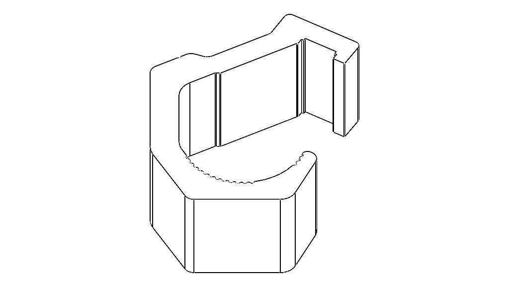 3D model Aluminum Extruded Pipe Holder VR / AR / lowpoly CGTrader