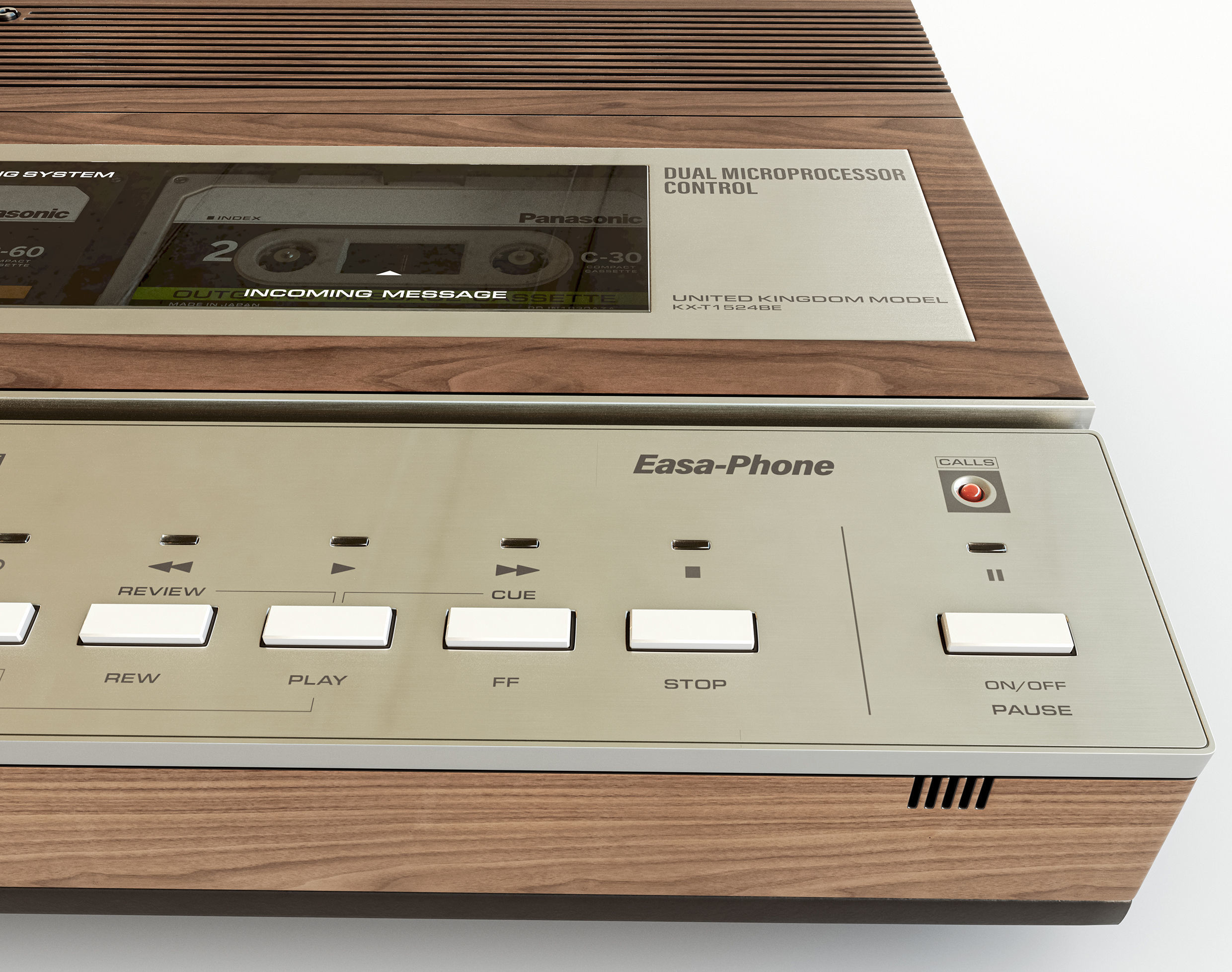 Vintage Panasonic Answering Machine 3D model CGTrader