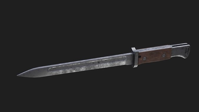 3D model German Seitengewehr S84 98 VR / AR / lowpoly CGTrader