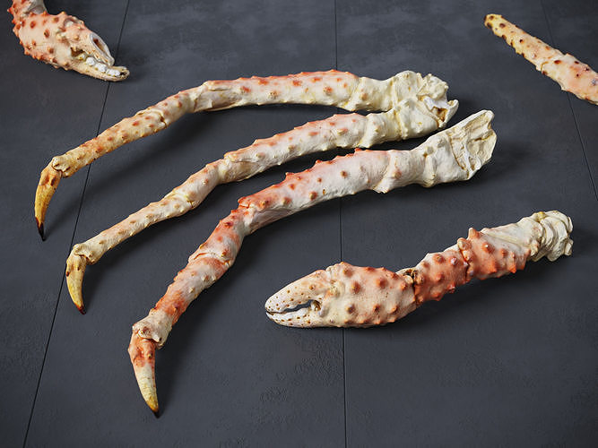 King Crab Legs and Claws 3D model CGTrader