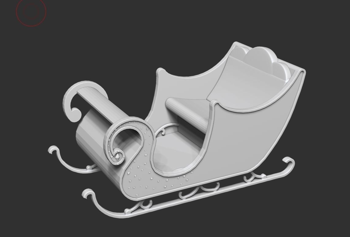 Sleigh - Christmas sleigh 3D model 3D printable | CGTrader