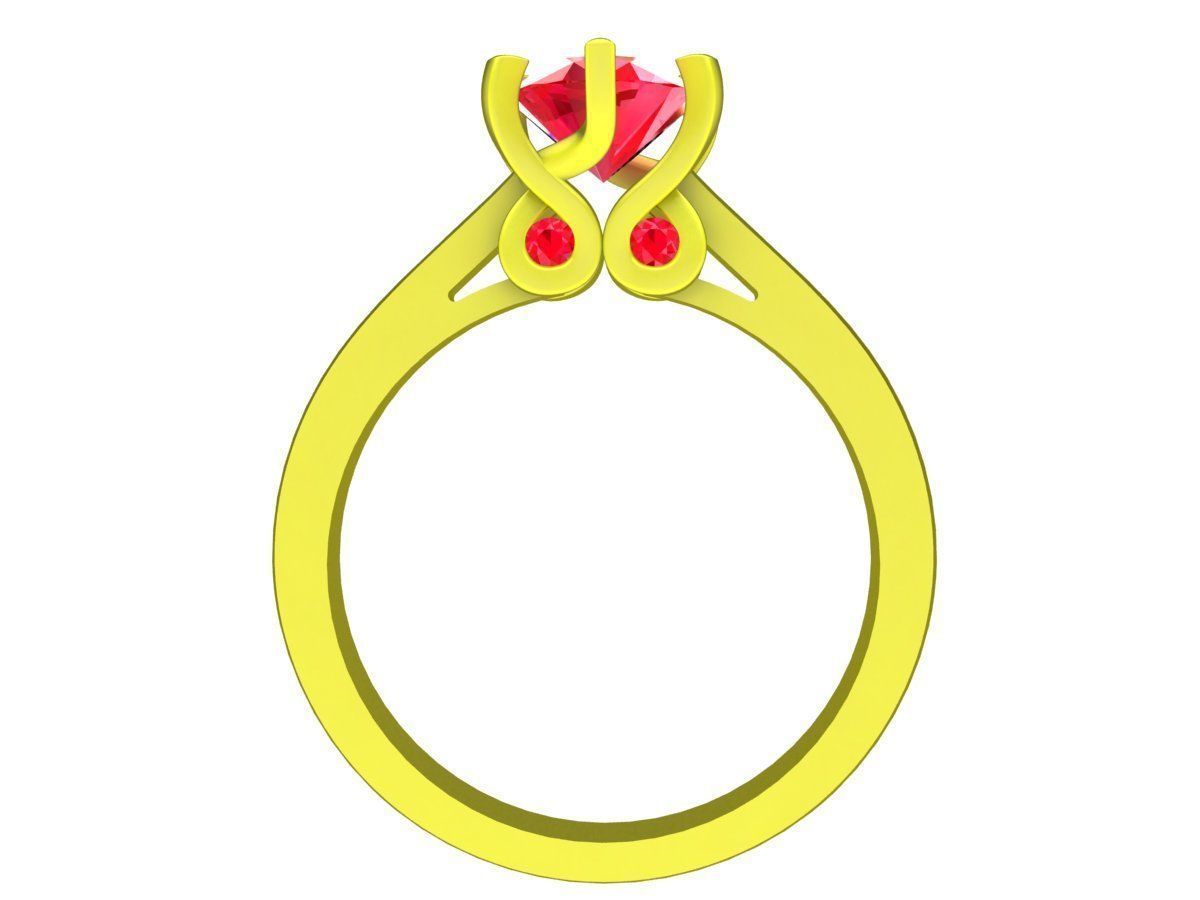 5324 cute diamond ring for women 3D model 3D printable | CGTrader