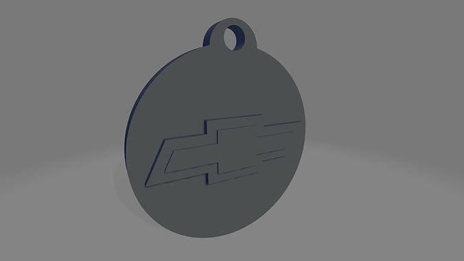 Chevrolet Keychain 3D model 3D printable | CGTrader