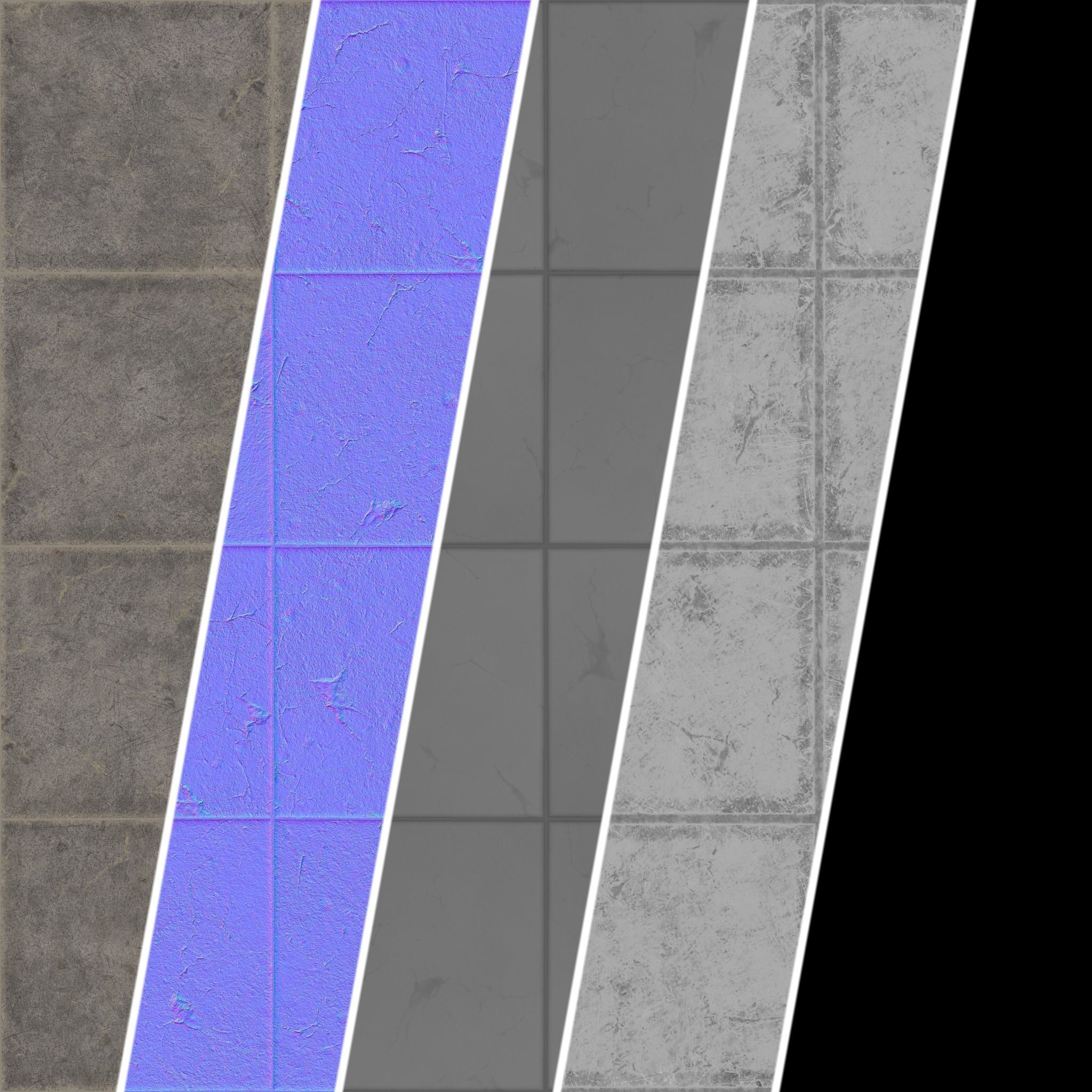 Tiling Unit Texture Texture Tile Materials 34- Concrete Tiling By Gravel Sbsar Pbr Seamless ...