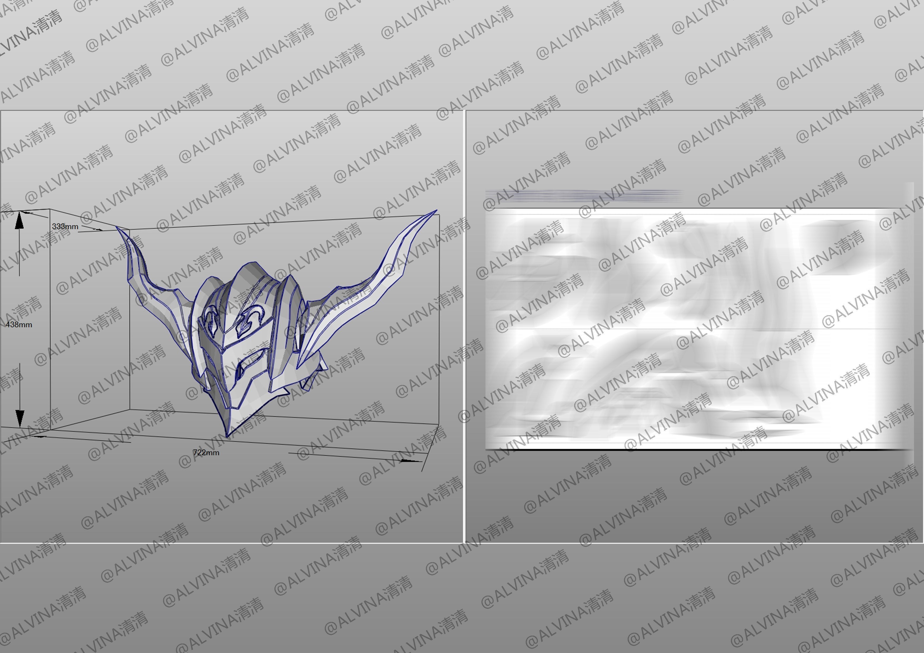 3D model Fate Mordred Pepakura Full VR / AR / low-poly | CGTrader