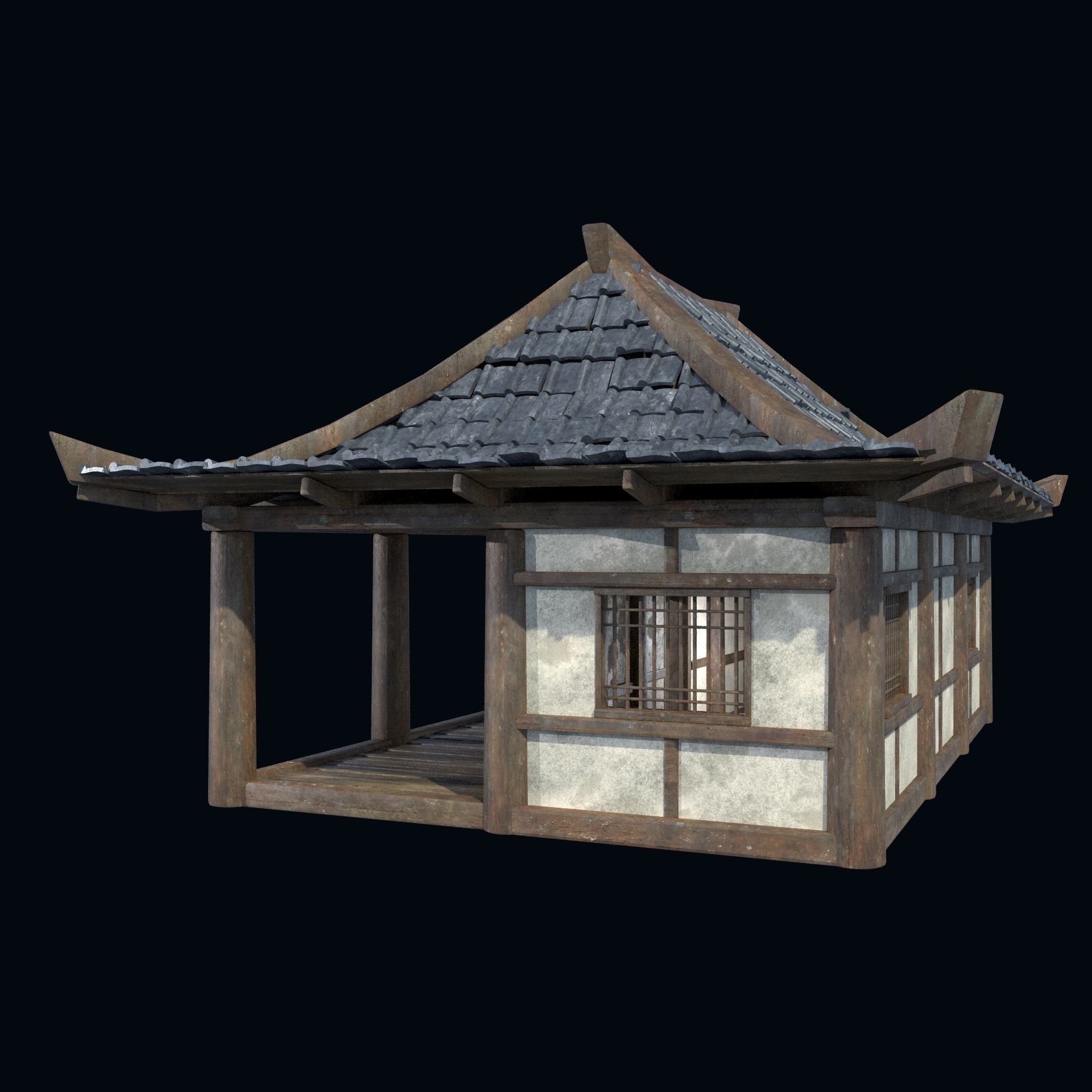 3D model ASIAN JAPAN HOUSE ORIENTAL INDUSTRIAL CITY BUILDING COLLECTION ...