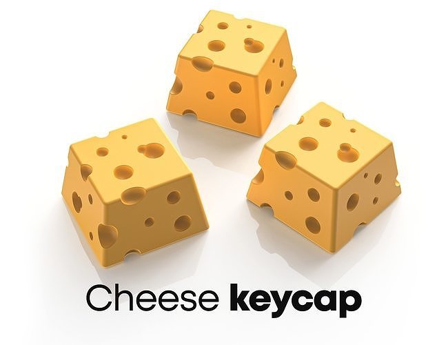 Cheese keycap for mechanical keyboard 3D model 3D printable CGTrader