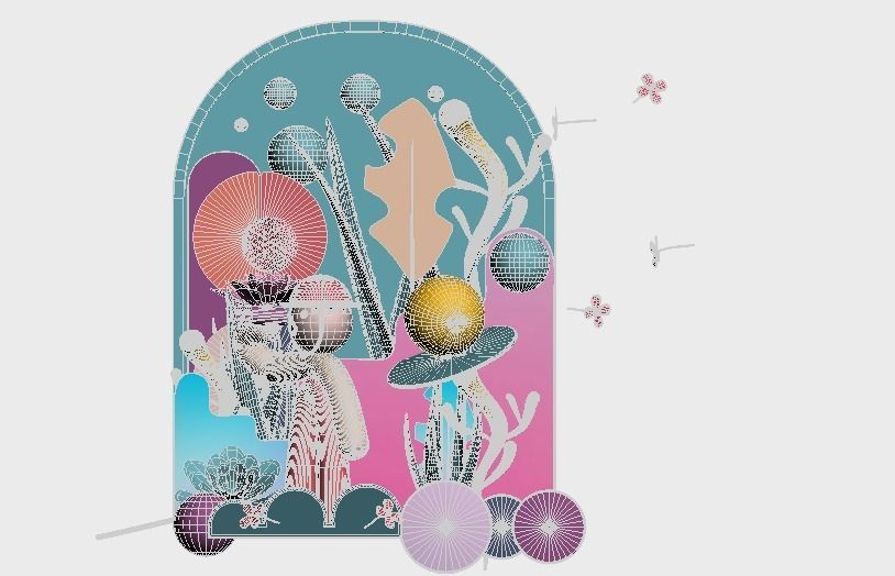 Art Exhibition Window display 3D model | CGTrader