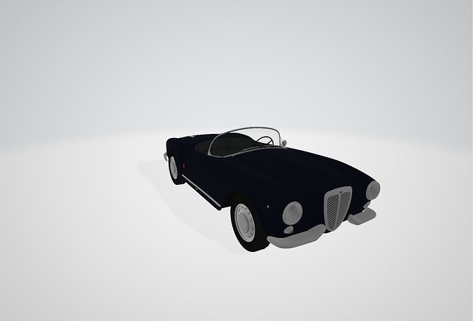 Lancia Aurelia B24 GT convertible 1954 3D model