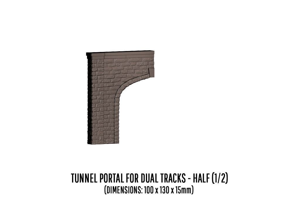 DET-0014 Tunnel portals cut stone H0-scale 3D model 3D printable | CGTrader