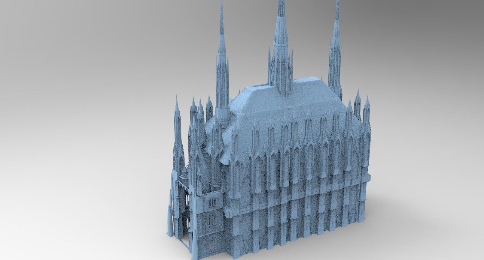 Cathedral Arch Wizards Hall exterior 3D model | CGTrader