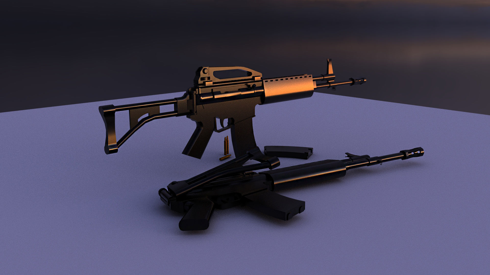 Pindad SS2 V2 3D model CGTrader