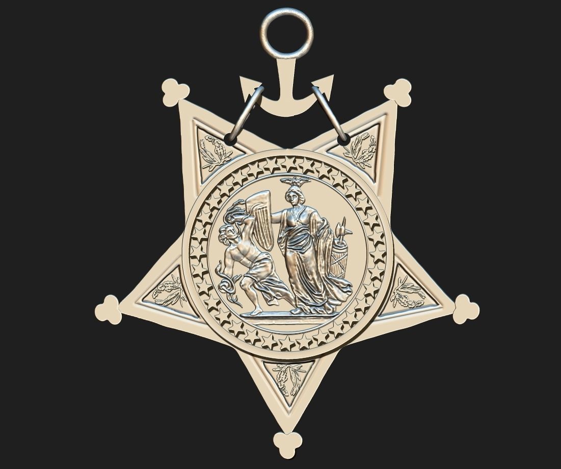 Navy Medal of Honor 3D model 3D printable | CGTrader