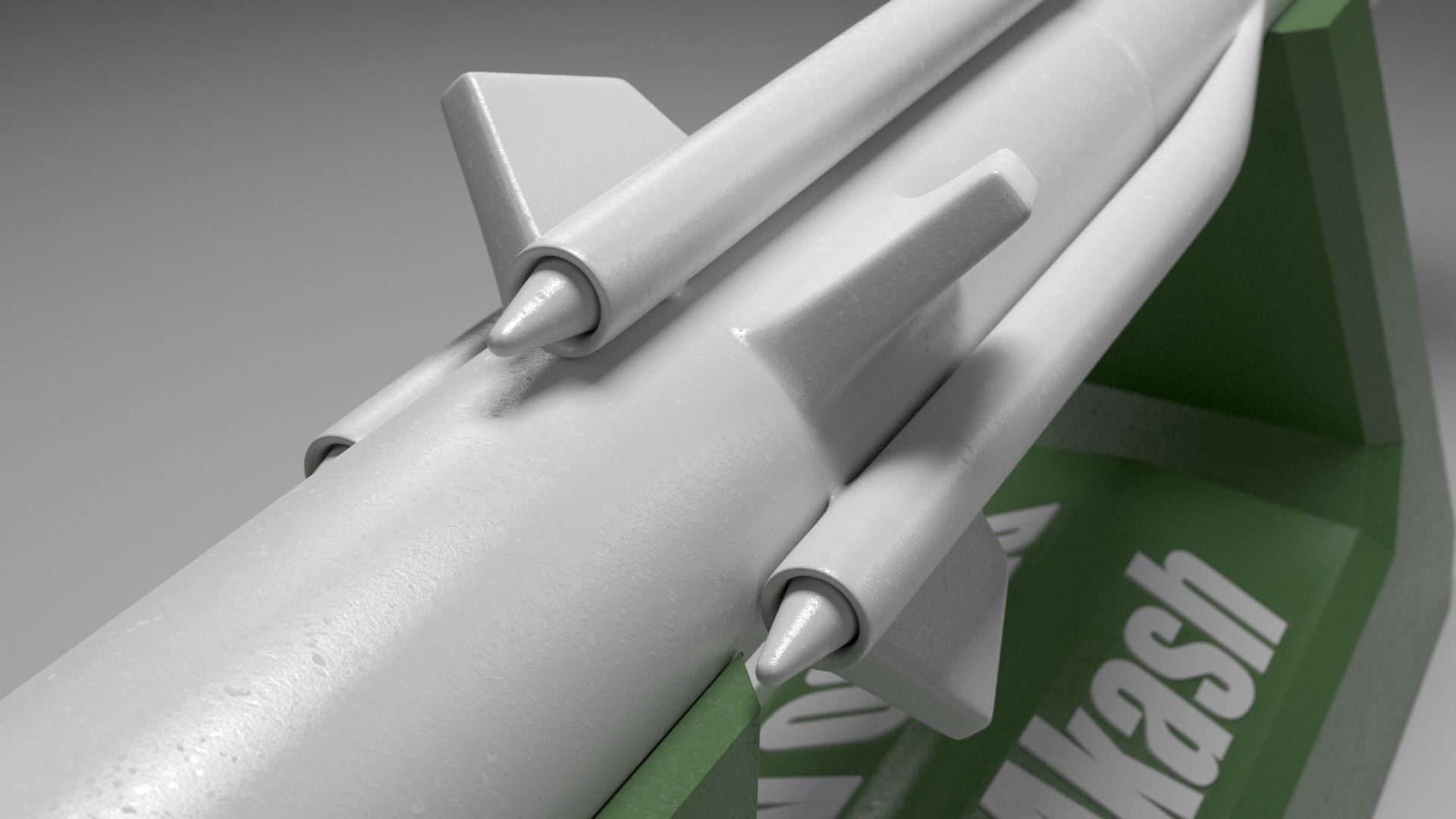 3D model Rocket Missile DRDO Akash VR / AR / lowpoly CGTrader