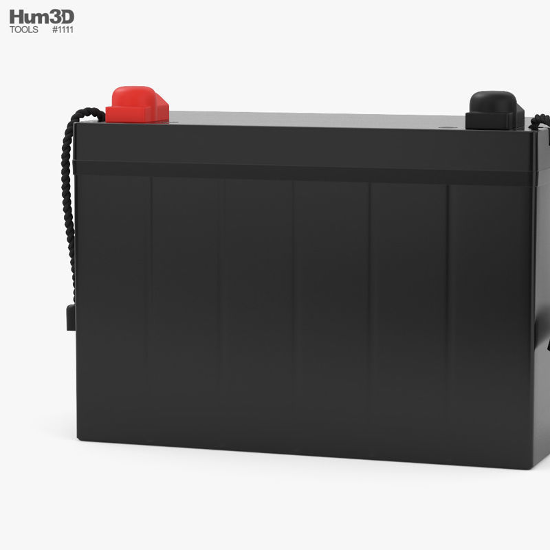 Car Battery With Handles 3D model CGTrader