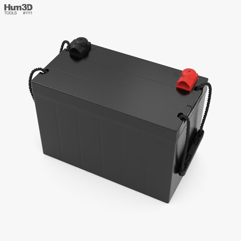 Car Battery With Handles 3D model CGTrader