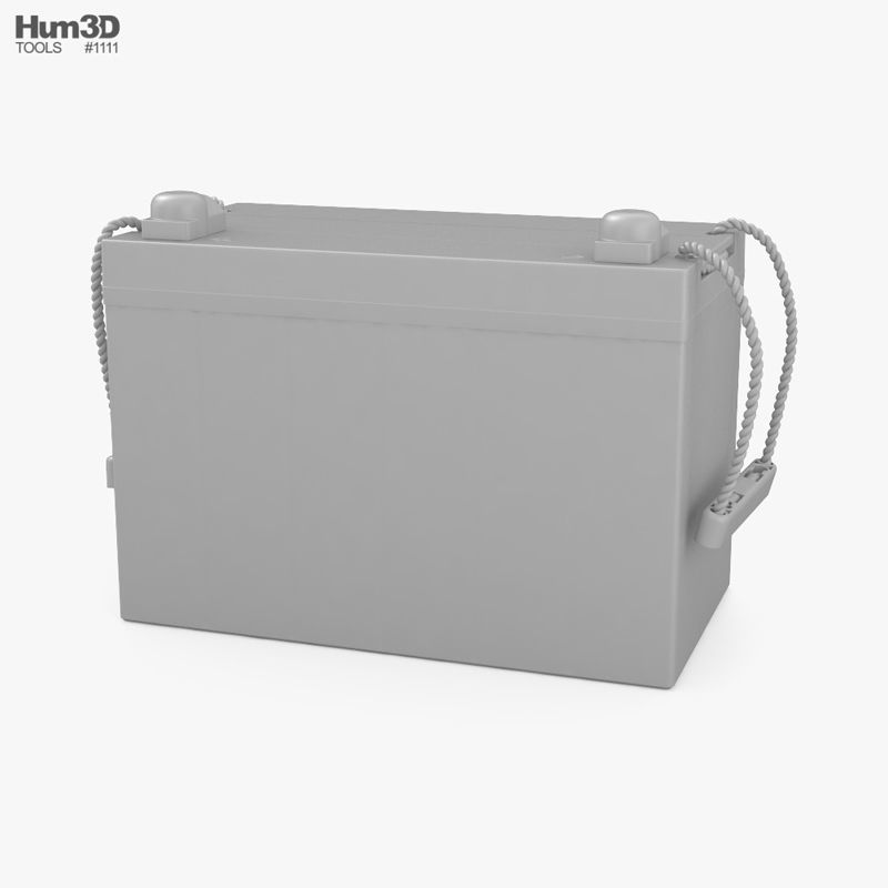 Car Battery With Handles 3D model CGTrader