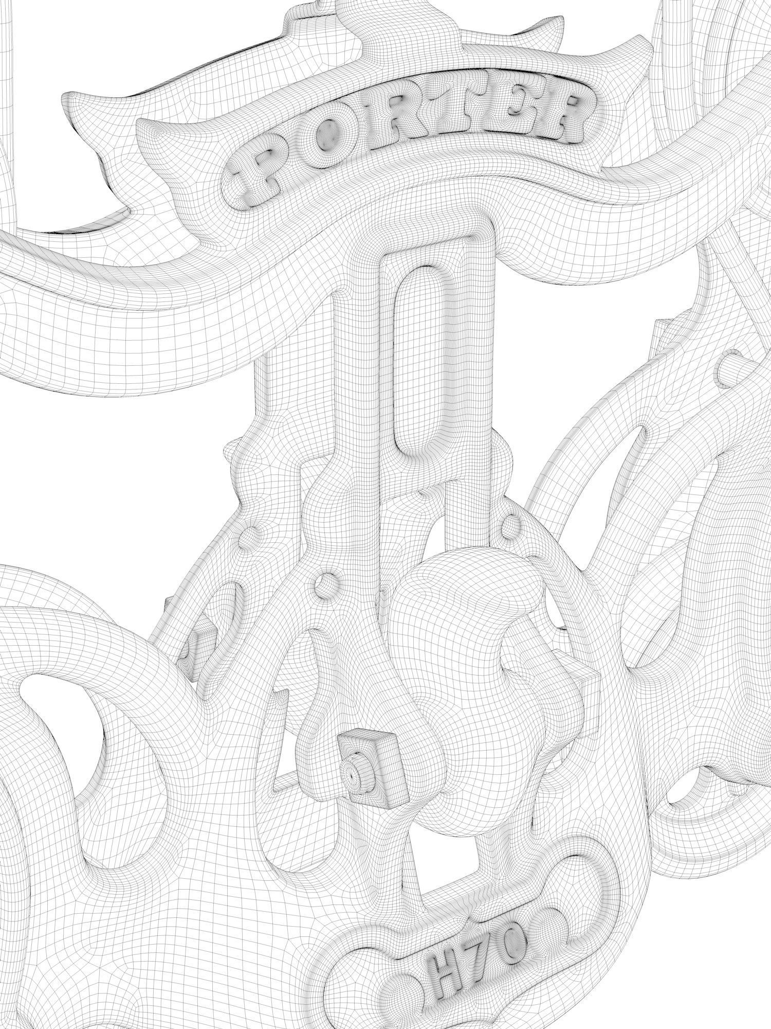 Cast Iron Barn Door Trolley Pendant Lamp 3D model CGTrader