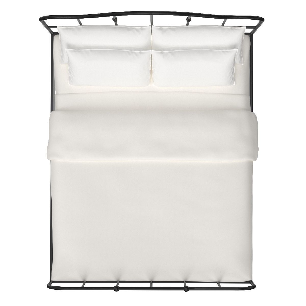 Ikea SAGSTUA Queen Bed Frame 3D model CGTrader