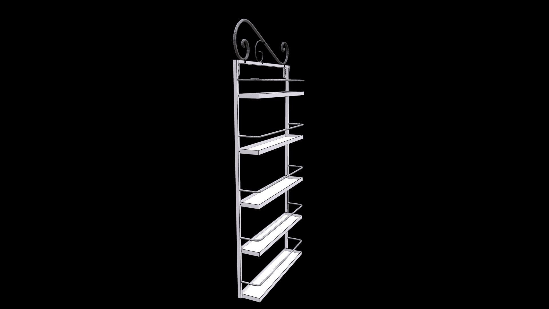 Wall Rack 3D model | CGTrader
