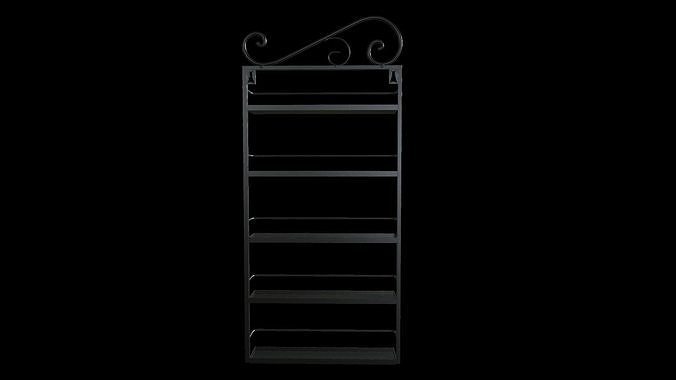 Wall Rack 3D model | CGTrader