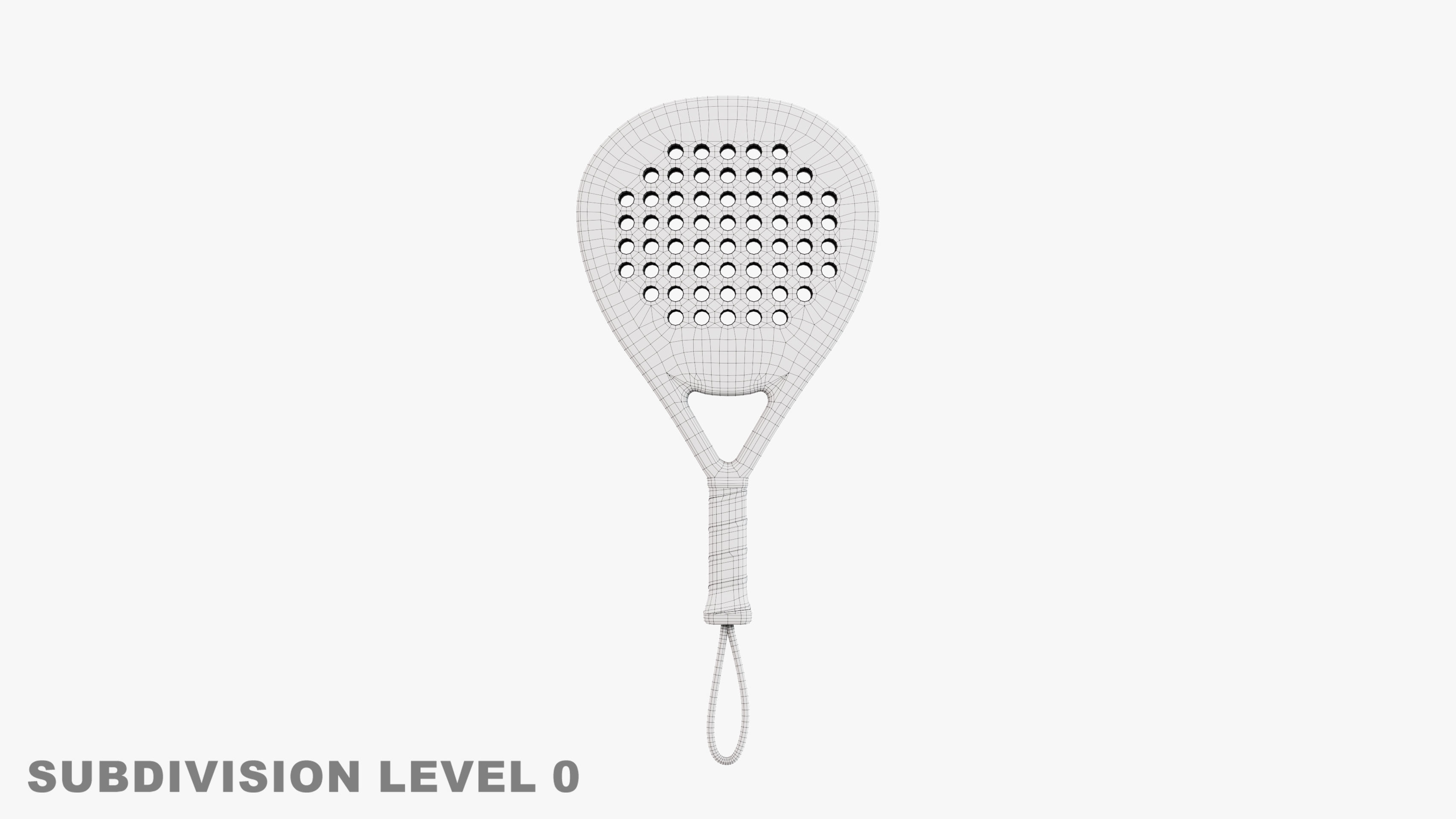 Padel racket - Tear Drop 3D model | CGTrader