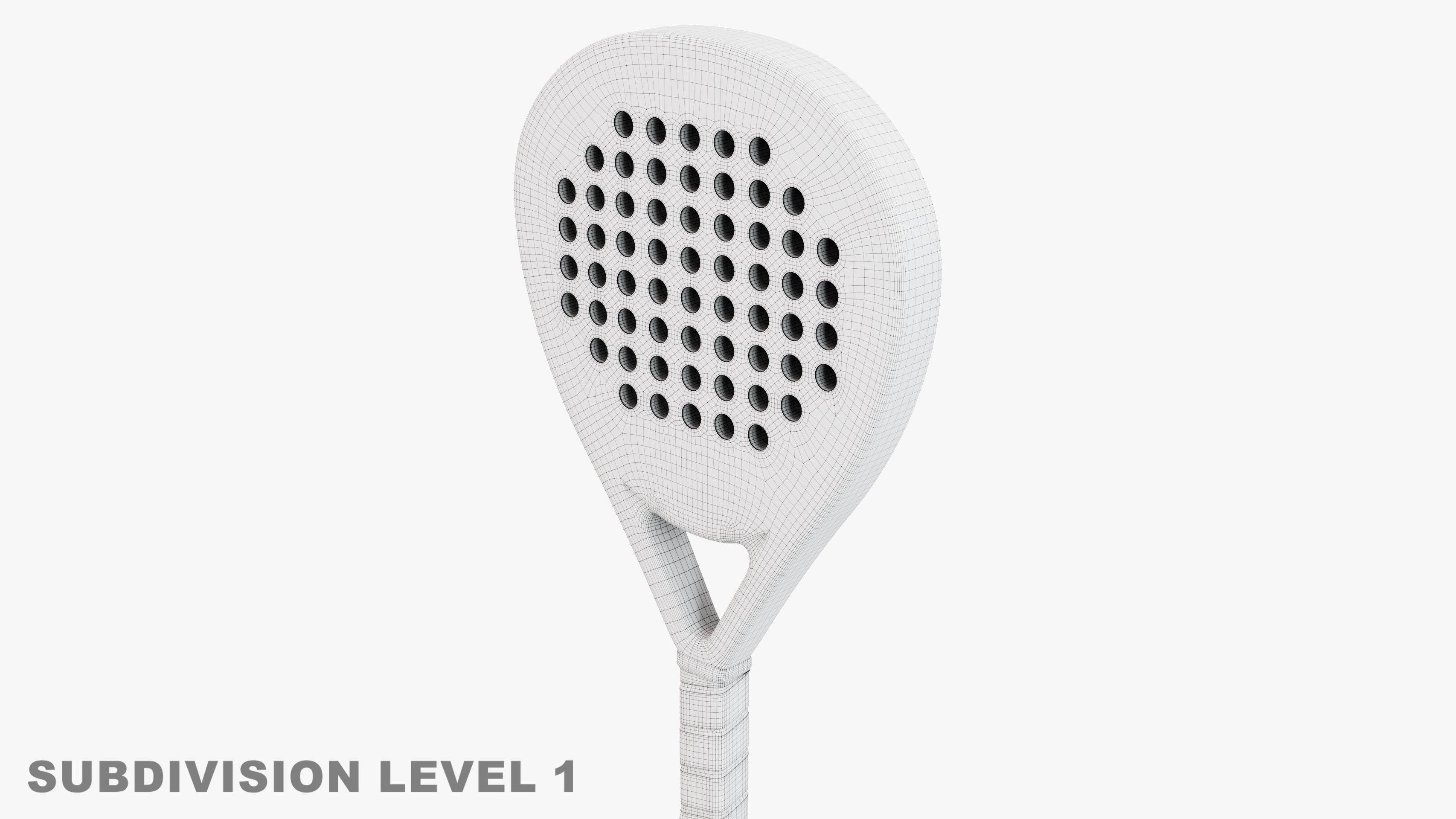 Padel racket - Tear Drop 3D model | CGTrader