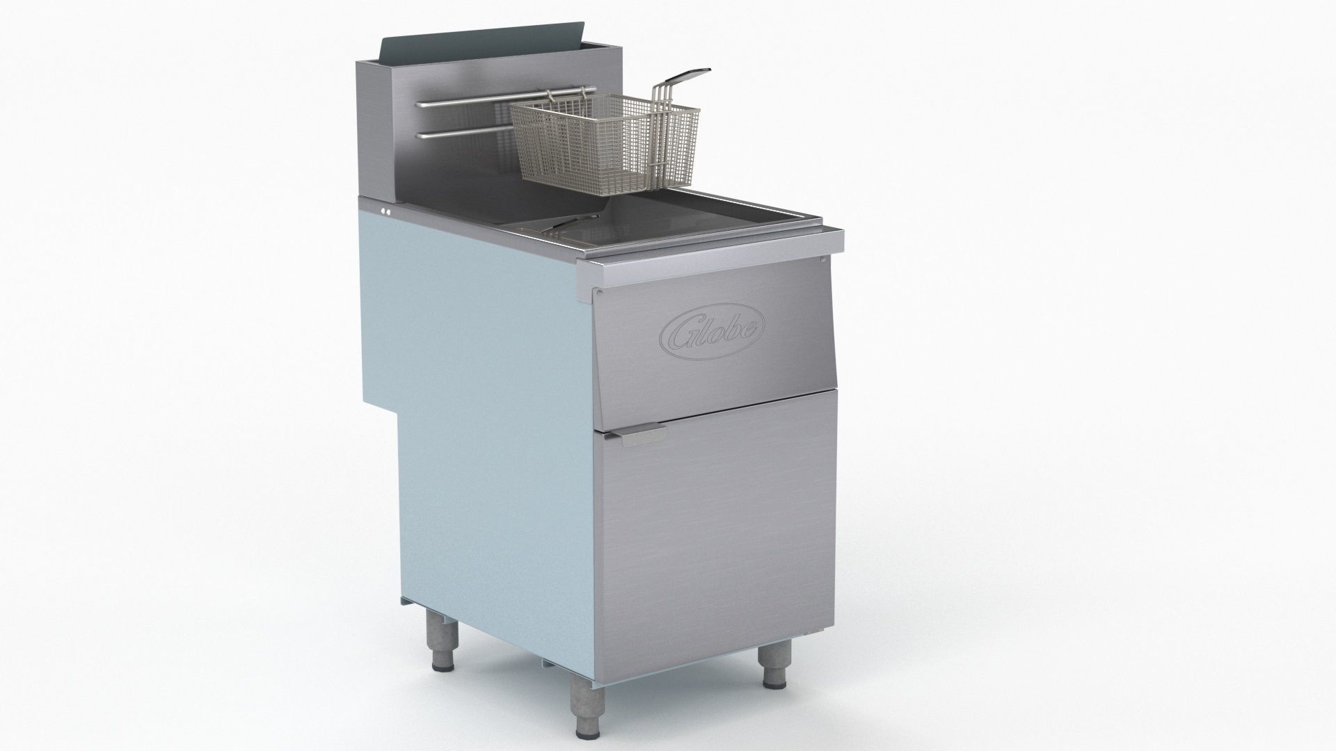 Globe Floor Fryers GFF80G Commercial Deep Fryer 3D model CGTrader