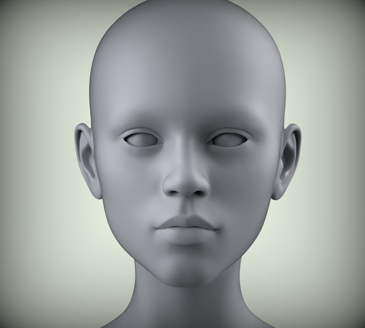 19 3D Head Face Female Character Women teenager portrait doll 3D 3D ...
