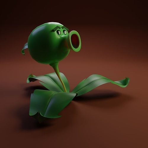 3D model Peashooter from Plants v Zombies VR / AR / lowpoly CGTrader