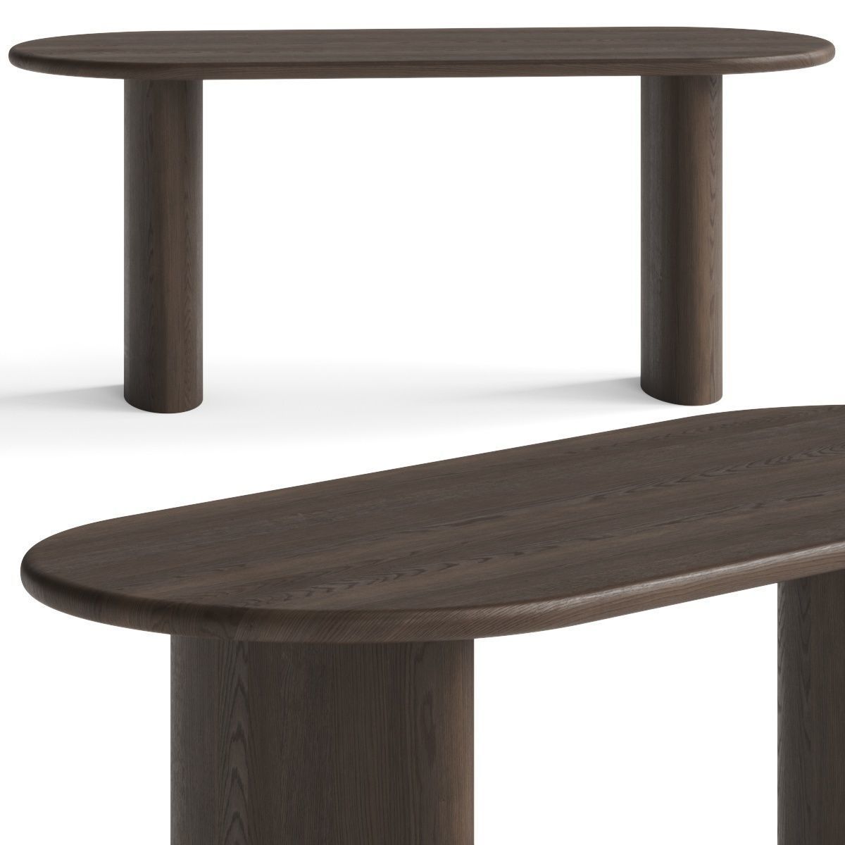 Lulu and Mattea Oval Dining Table 3D model CGTrader
