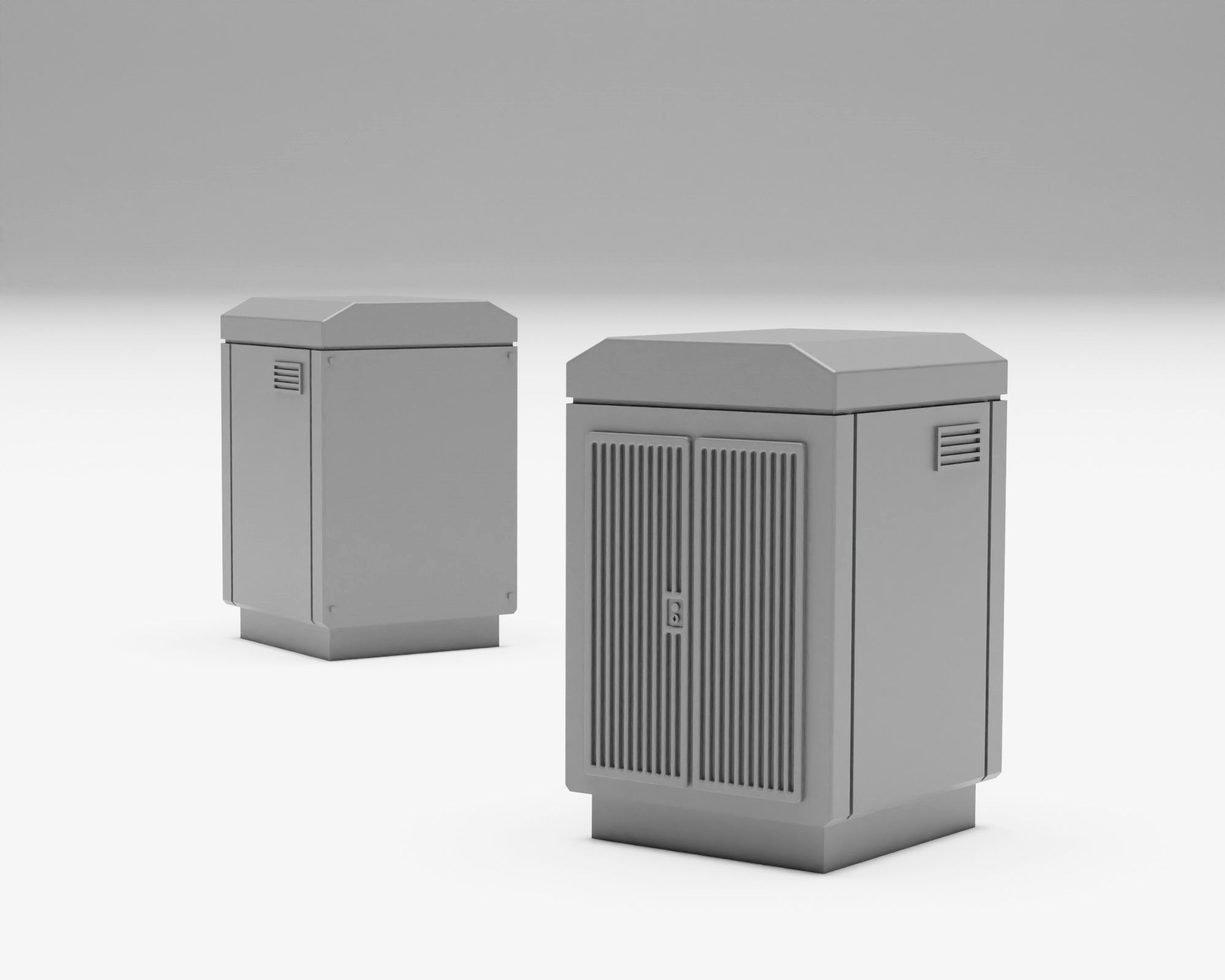 Electrical junction boxes H0 scale 3D model 3D printable CGTrader