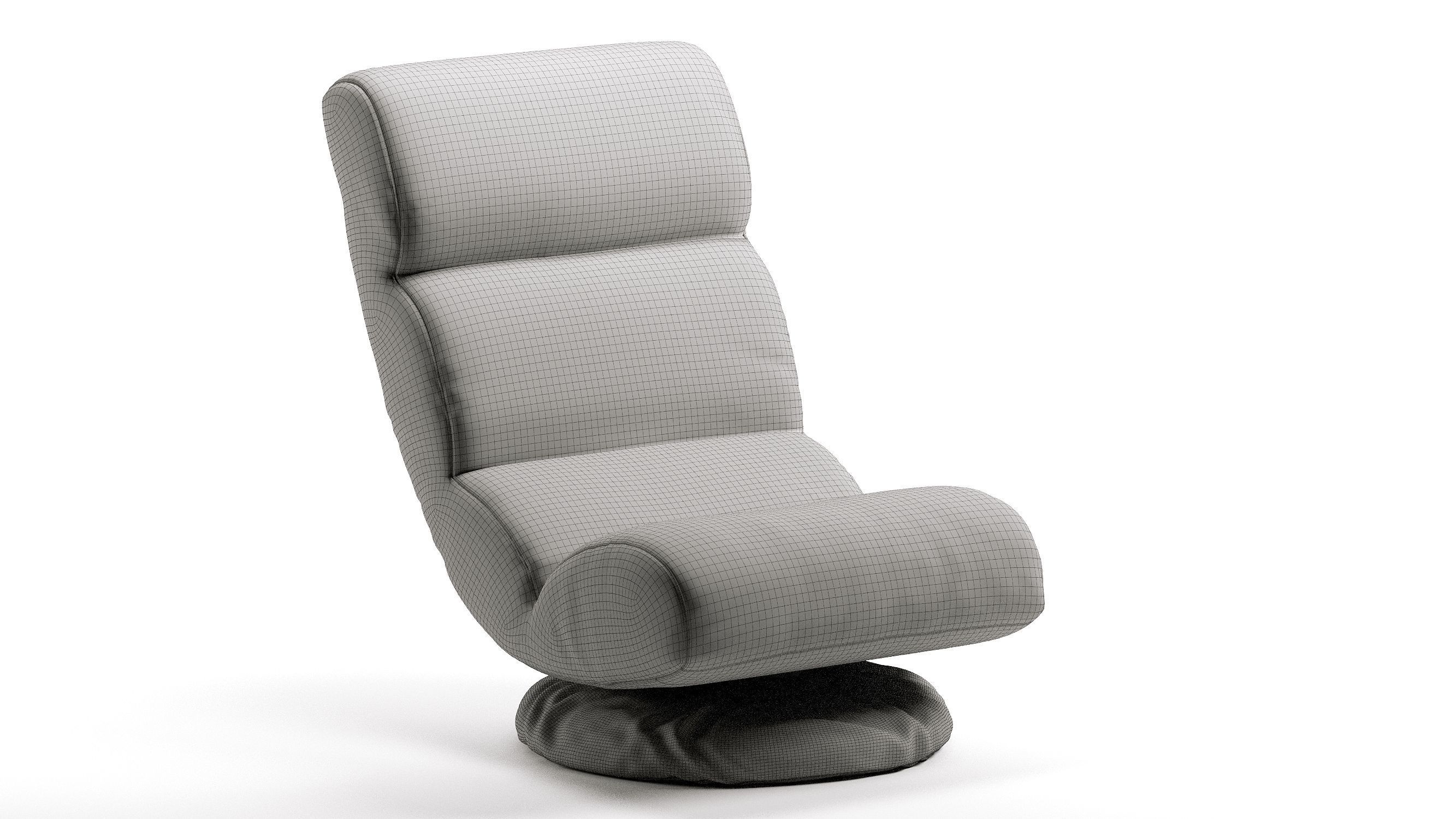 Amazon Basics Swivel Compact Adjustable Foam Floor Chair 3D model