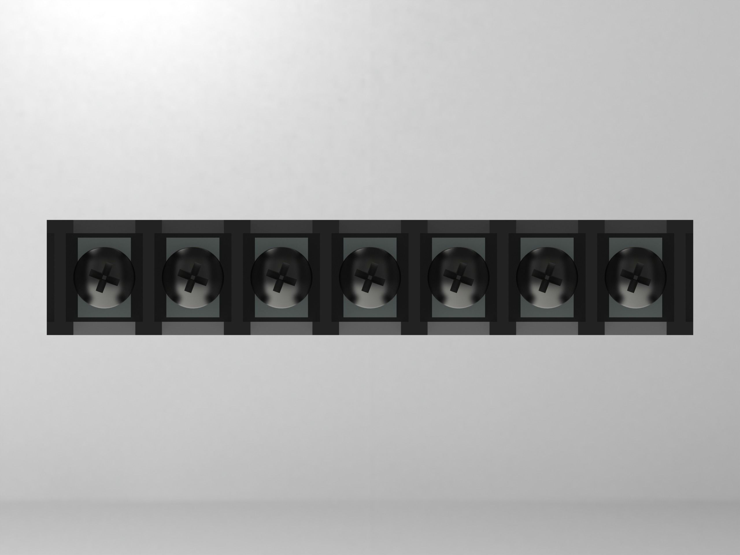 Barrier Type Terminal Block 3D model rigged CGTrader