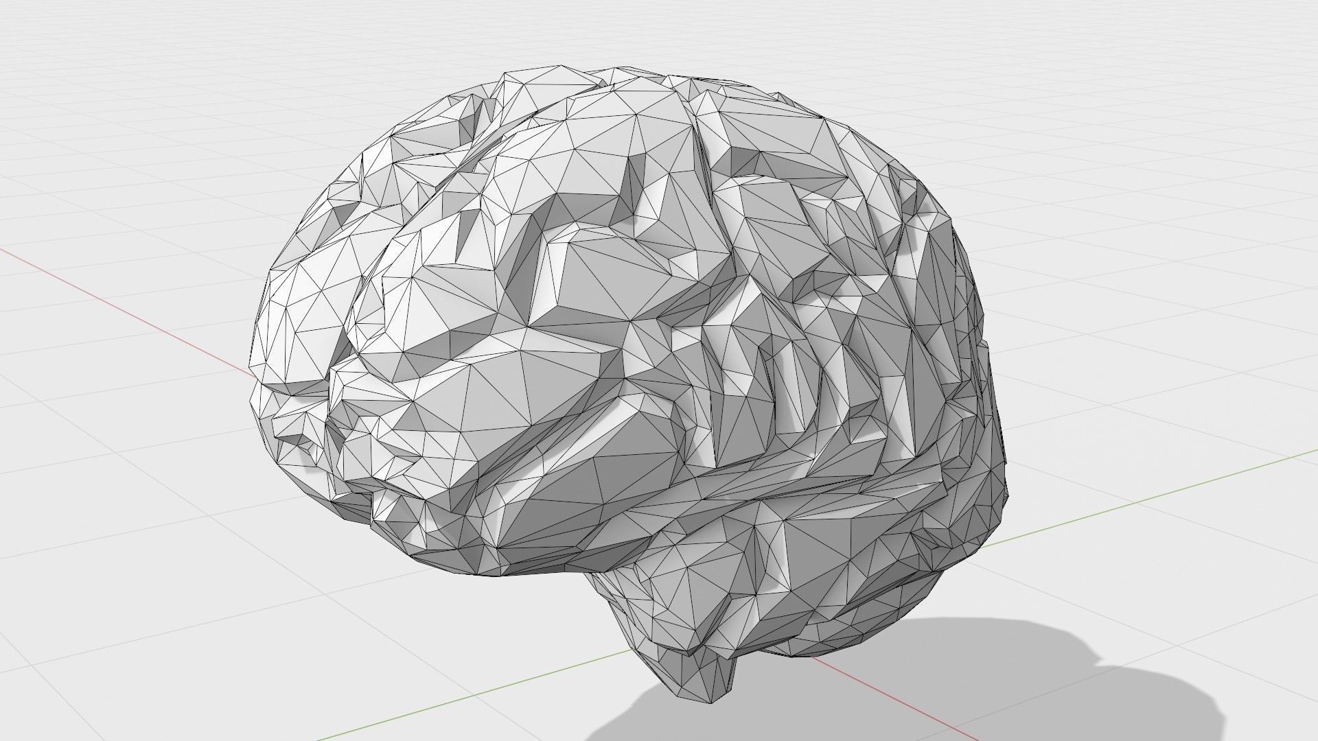 3D model Low poly pink human brain VR / AR / low-poly | CGTrader