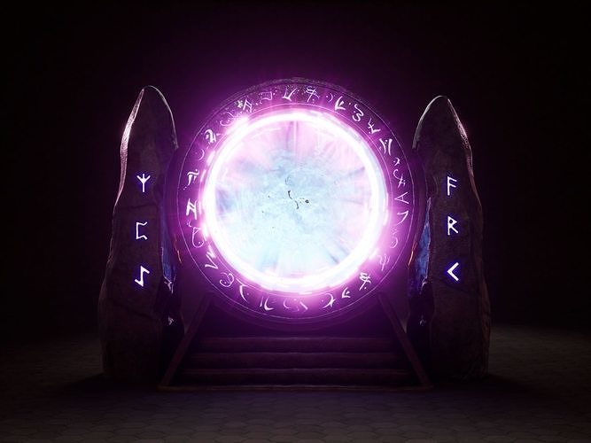Magic portal 3D model CGTrader