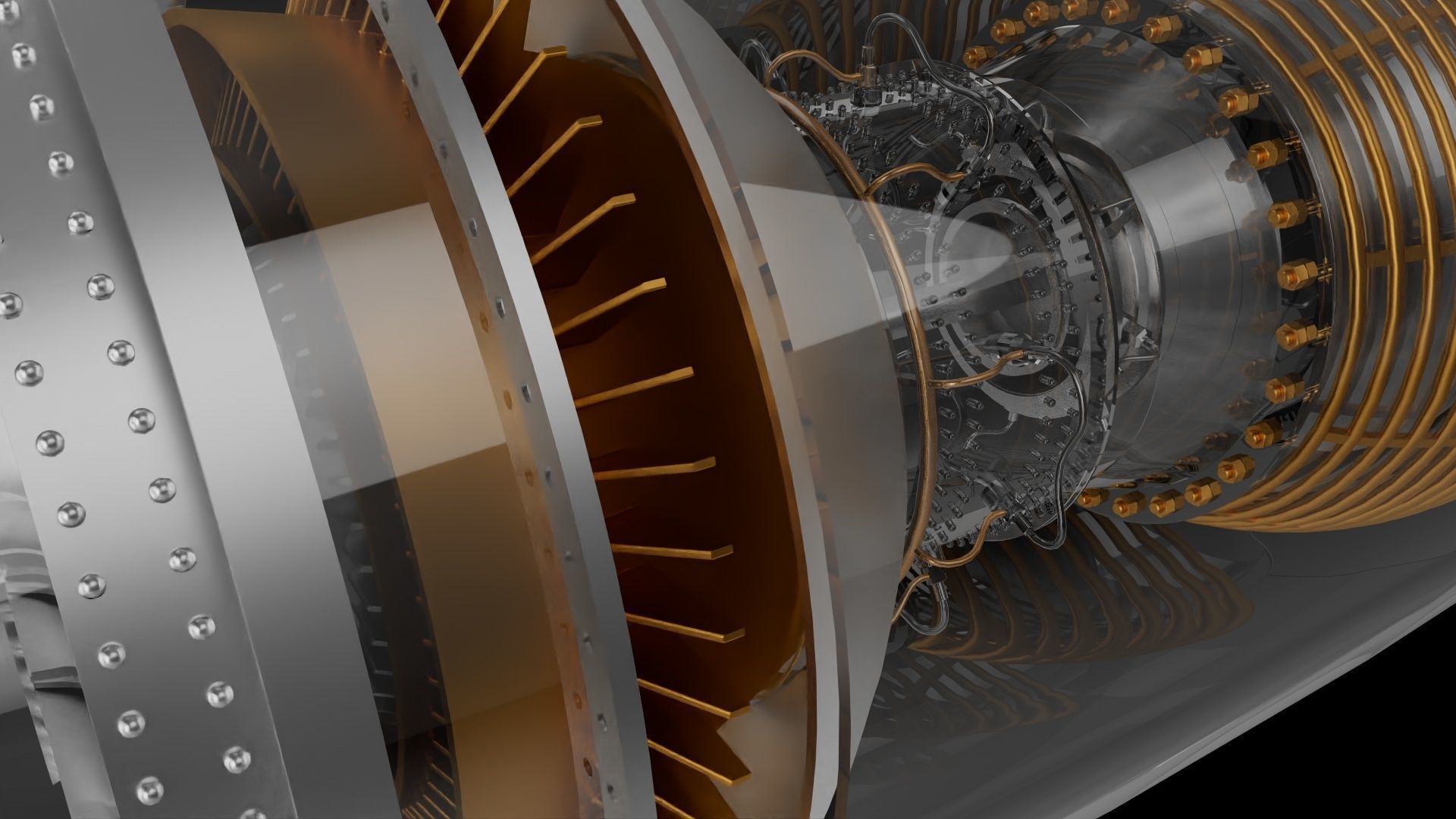 Jet Engine 3d Simulation Jet aircraft engine 3D model | CGTrader