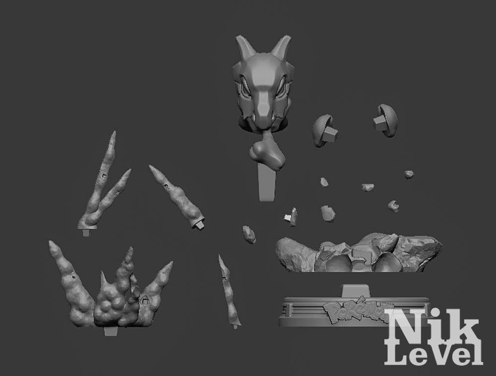 Cubone Pokemon 3D Printable 3D model 3D printable | CGTrader