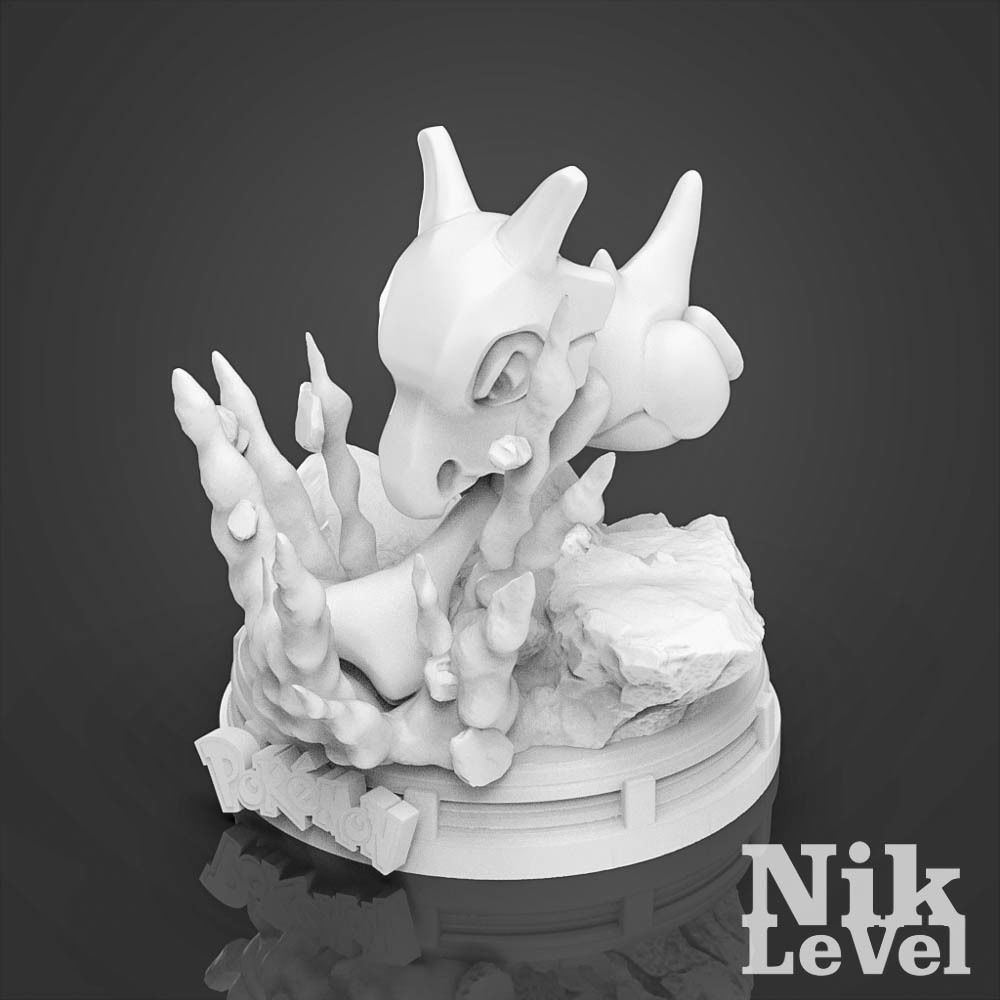 Cubone Pokemon 3D Printable 3D model 3D printable | CGTrader