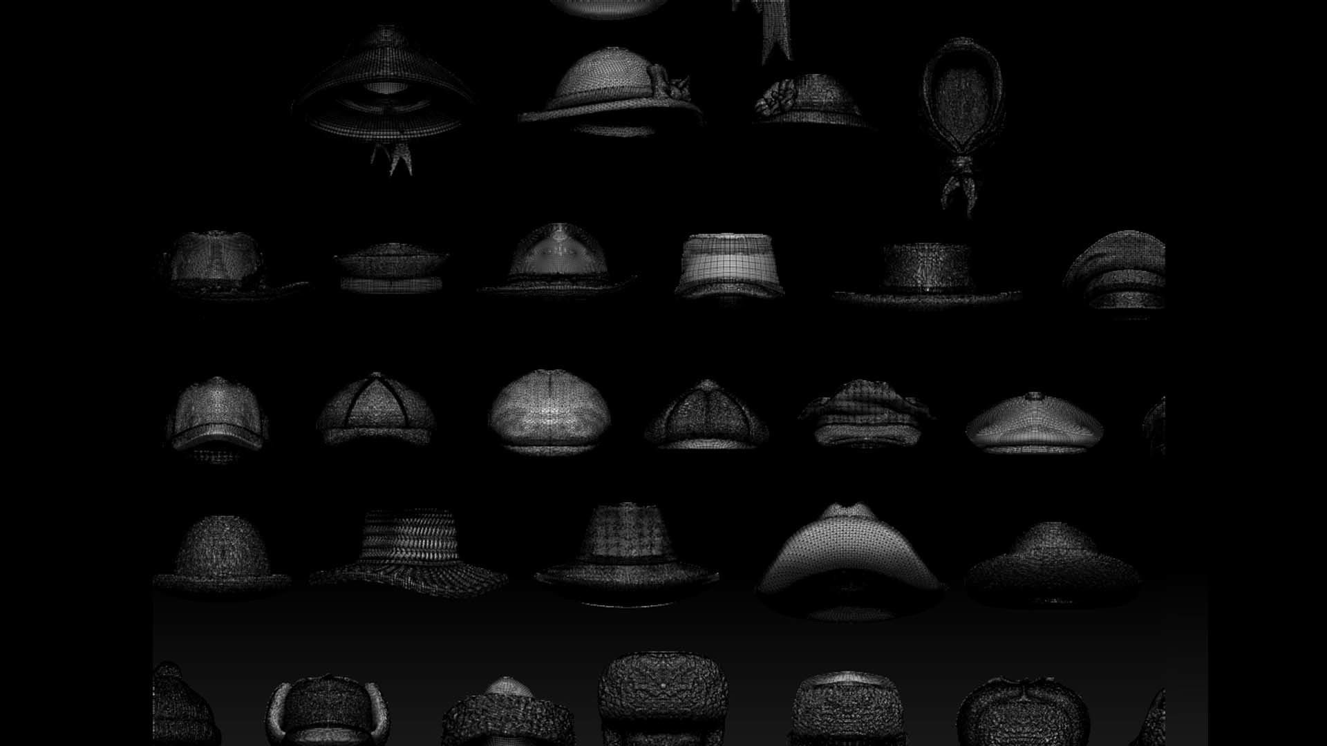 hats and caps 3D model 3D printable CGTrader