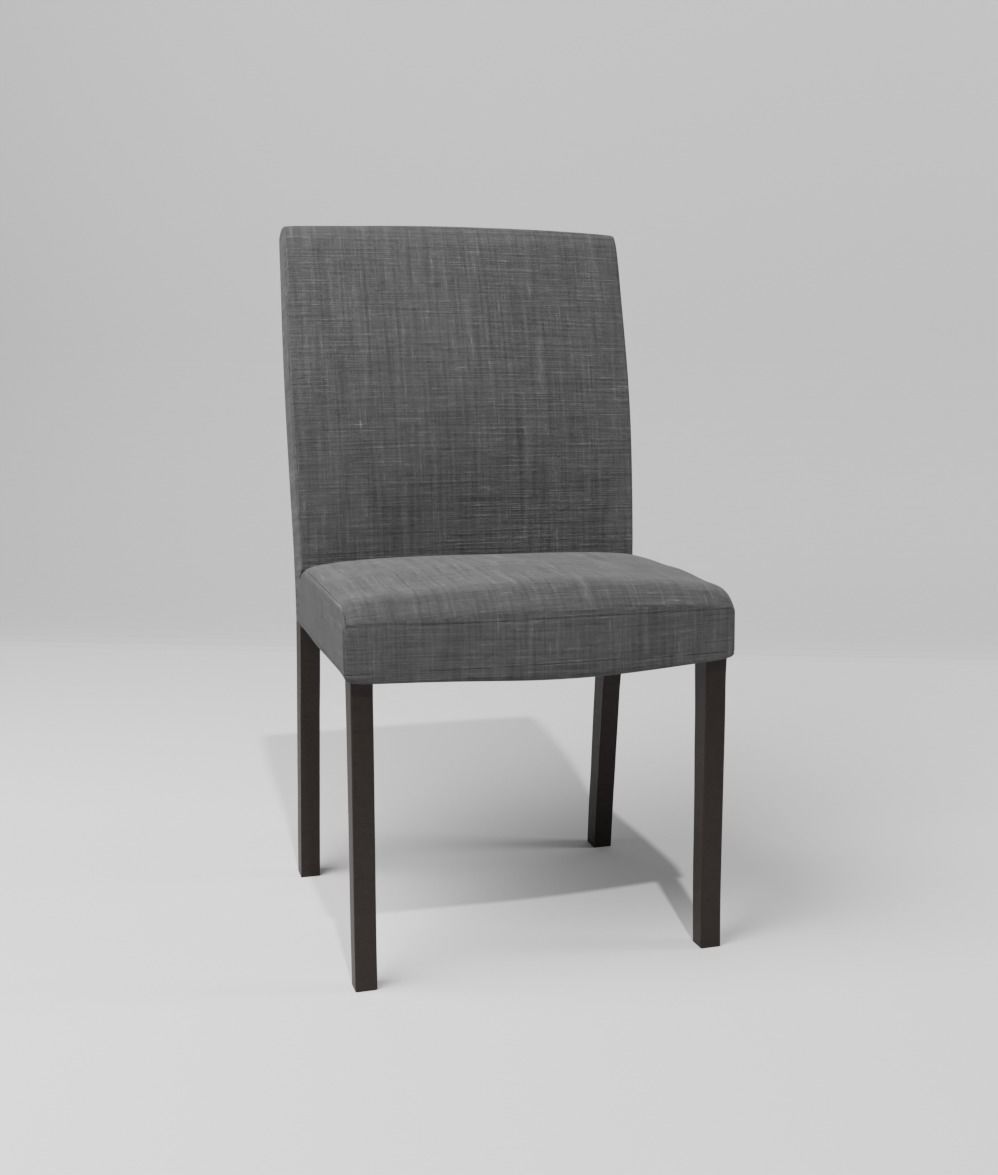3D model Dark gray dining chair VR / AR / lowpoly CGTrader