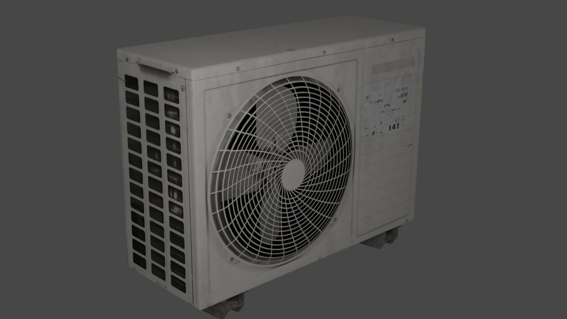 Low-poly AC-Unit air conditioner 3D model | CGTrader