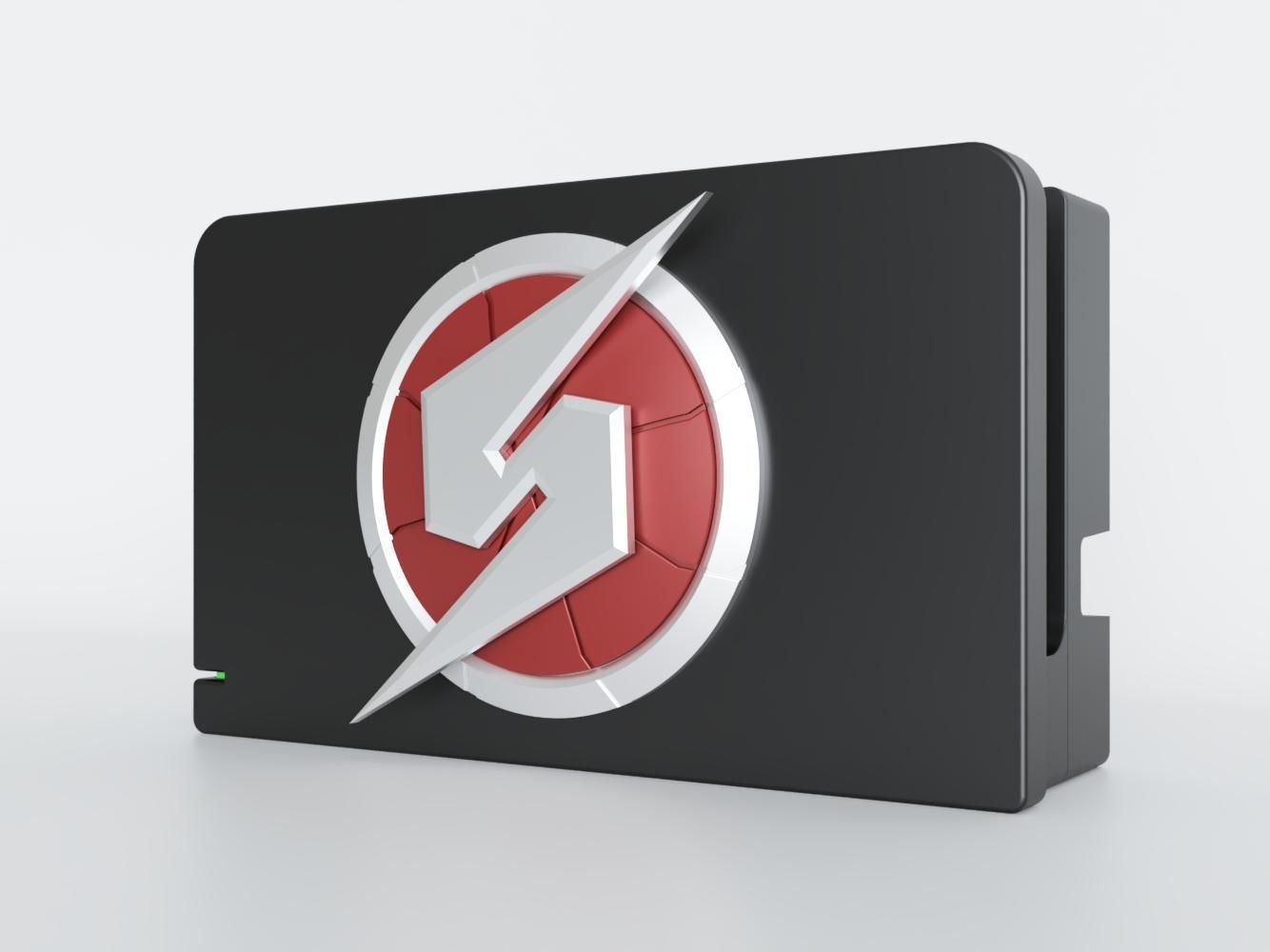 Nintendo Switch Dock custo faceplate Metroid 3D model 3D printable CGTrader