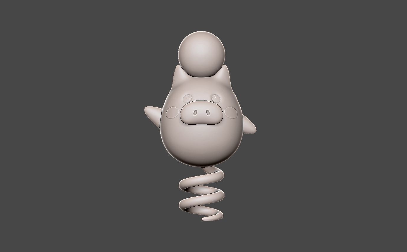 Pokemon Spoink 3D Model 3D Printable CGTrader Pokemon Spoink 3D Model 3D Printable CGTrader
