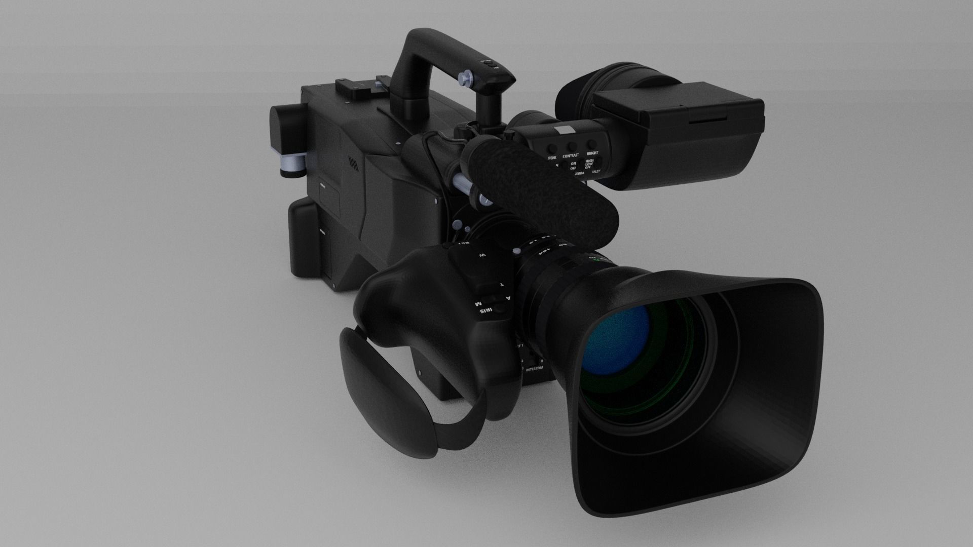 Professional Video Camera 3D model rigged CGTrader