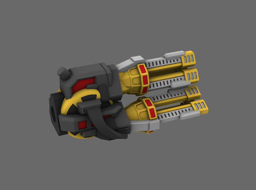 Neutron Assault Rifle for Transformers Gamer Edition Bumblebee 3D model