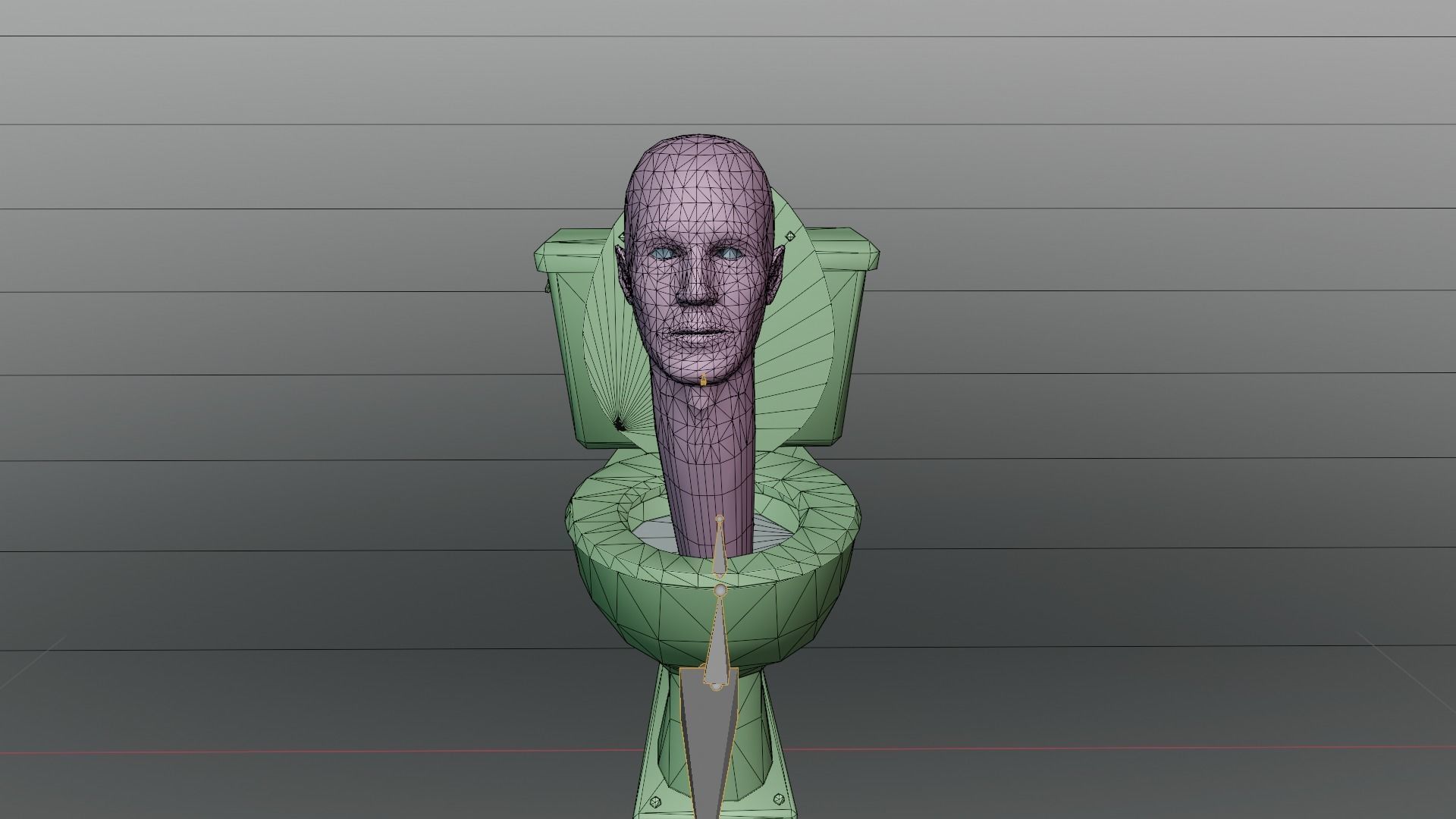 skibidi toilet Toilet Man 3D model rigged | CGTrader