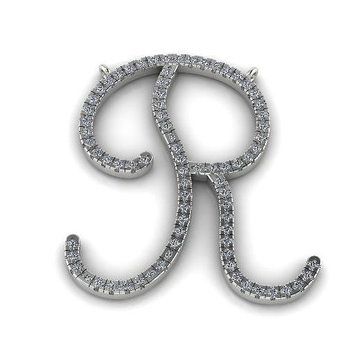 Pendant Letter R Model 3832 3D model 3D printable | CGTrader