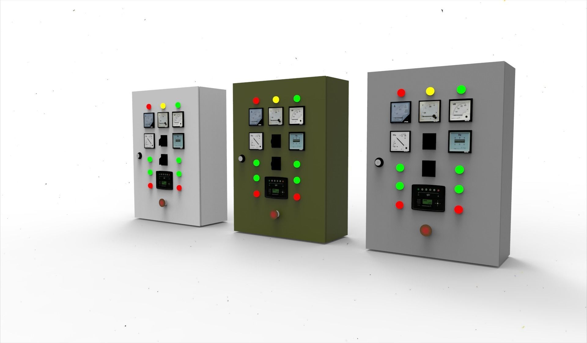 panel switch box 3D model CGTrader
