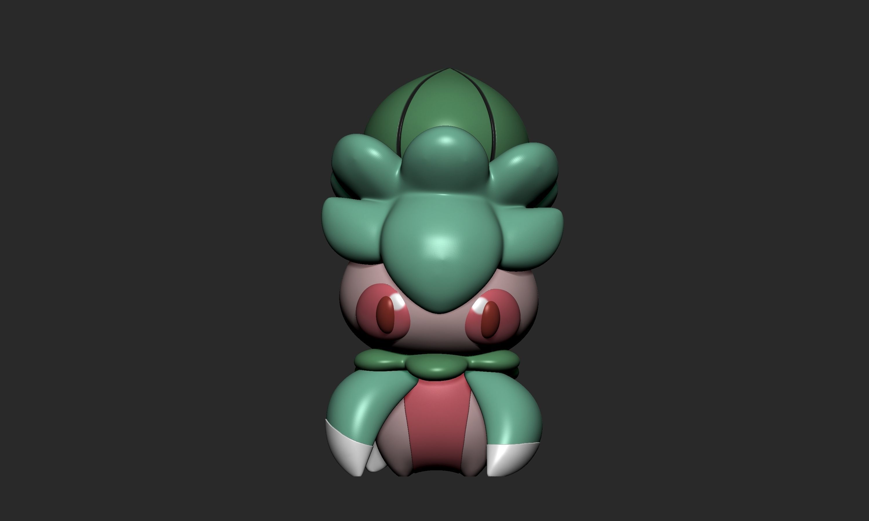 Pokemon - Fomantis and Lurantis with 2 poses 3D model 3D printable ...